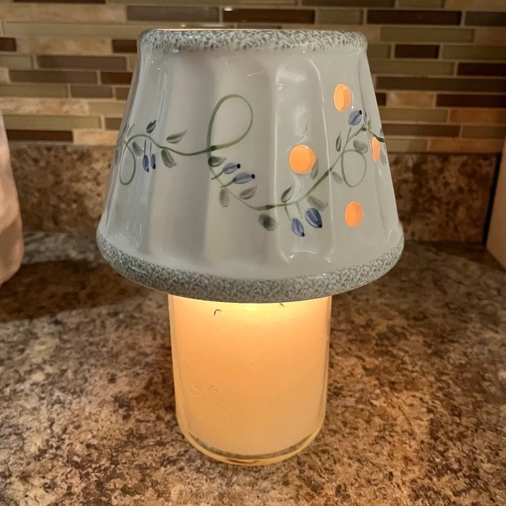 Yankee Candle Floral Ceramic Candle Topper Shade Trailing Flowers
